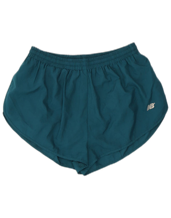 New Balance Womens Sport Shorts UK 8 Small  Green Polyester