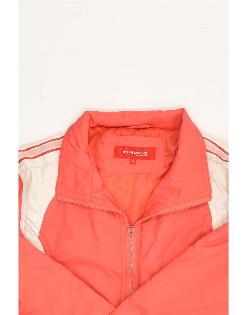 VINTAGE Womens Bomber Jacket UK 8 Small Red Colourblock Nylon | Vintage Vintage | Thrift | Second-Hand Vintage | Used Clothing | Messina Hembry 