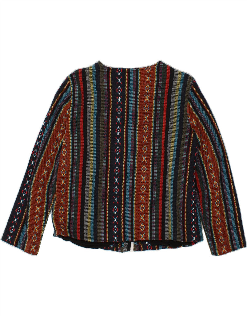 DW-SHOP Womens Cardigan Sweater IT 42 Medium Multicoloured Fair Isle Aztec Vintage DW-Shop and Second-Hand DW-Shop from Messina Hembry 