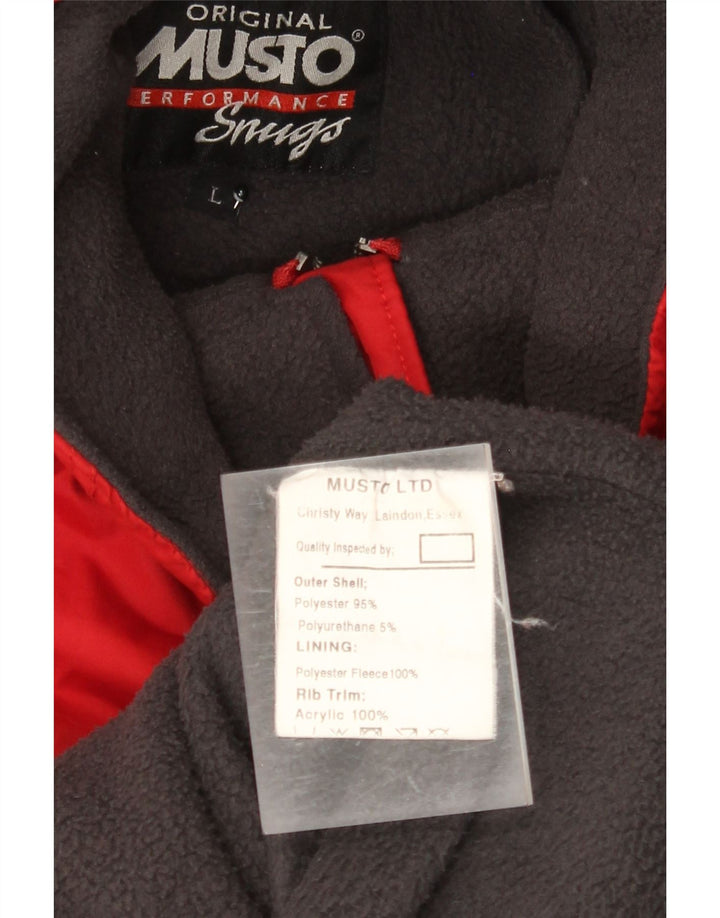 Musto Mens Hooded Windbreaker Jacket UK 40 Large Red Polyester