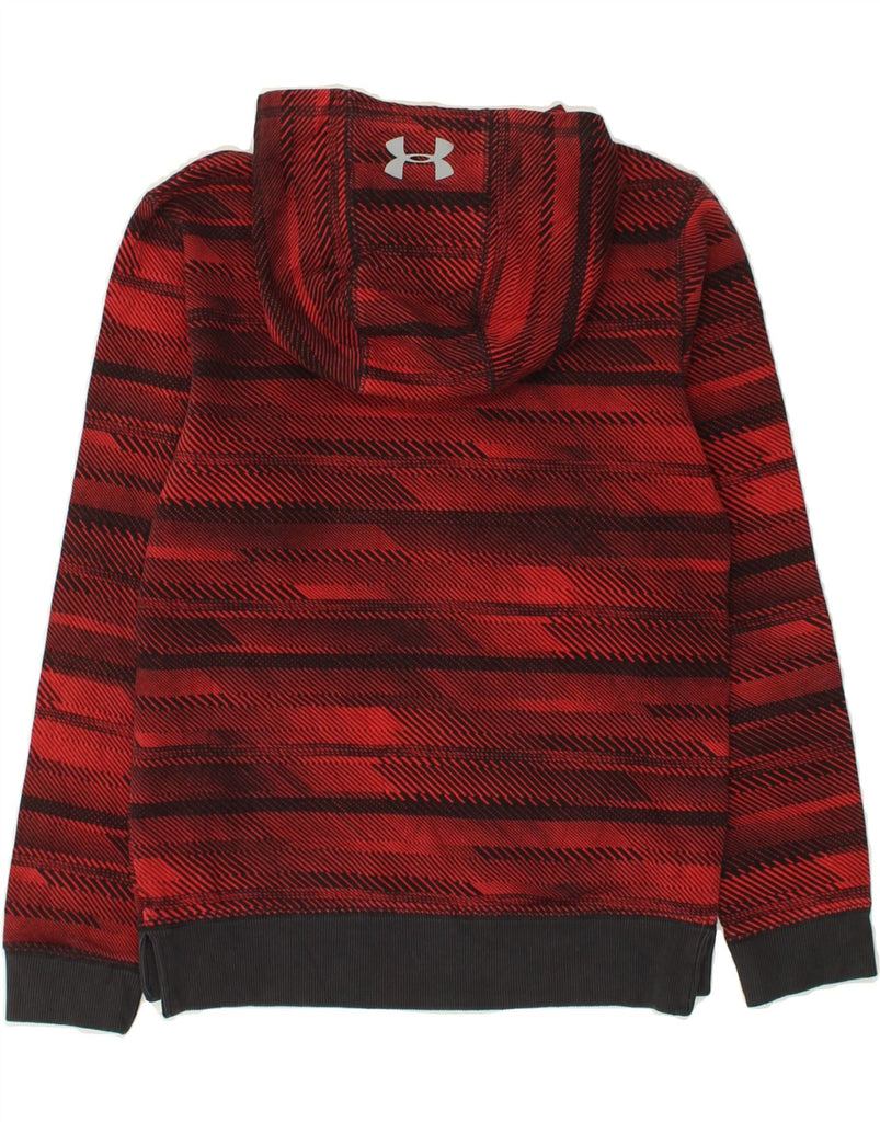 UNDER ARMOUR Boys Graphic Hoodie Jumper 11-12 Years Large Red Geometric | Vintage Under Armour | Thrift | Second-Hand Under Armour | Used Clothing | Messina Hembry 