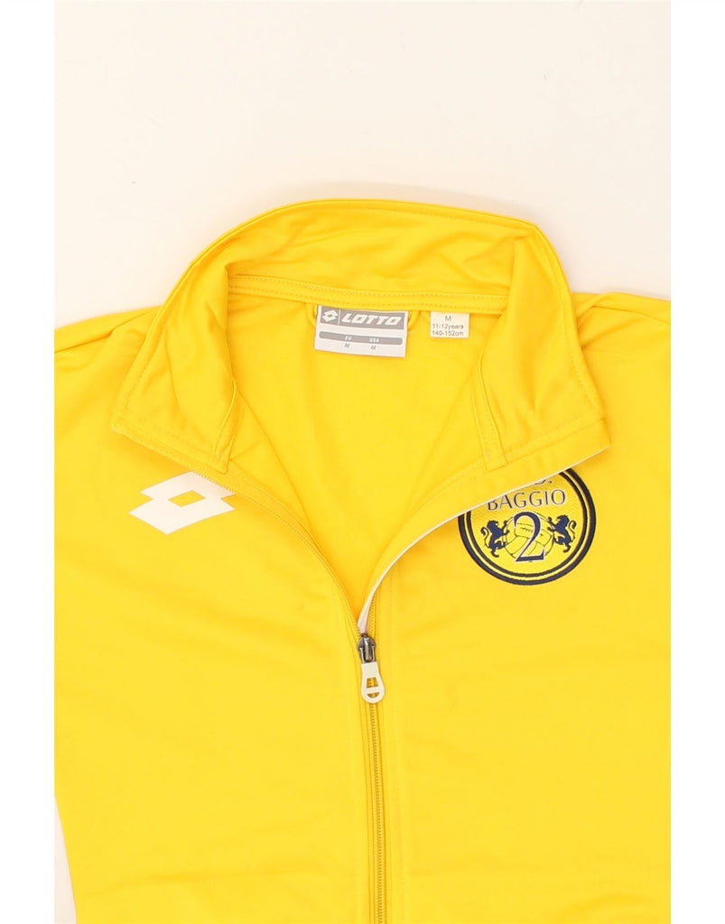 LOTTO Boys Tracksuit Top Jacket 11-12 Years Medium Yellow Colourblock | Vintage Lotto | Thrift | Second-Hand Lotto | Used Clothing | Messina Hembry 