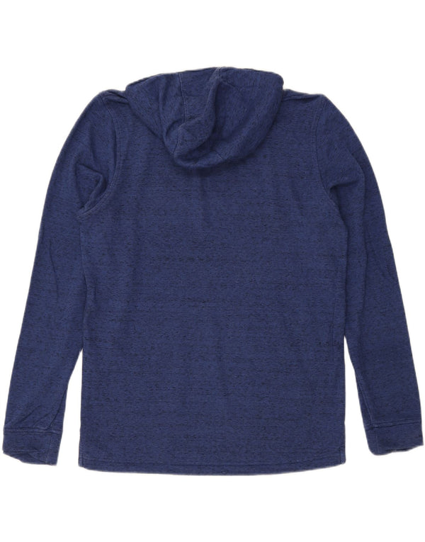 Under Armour Mens Graphic Hoodie Jumper Medium Navy Blue Flecked Cotton