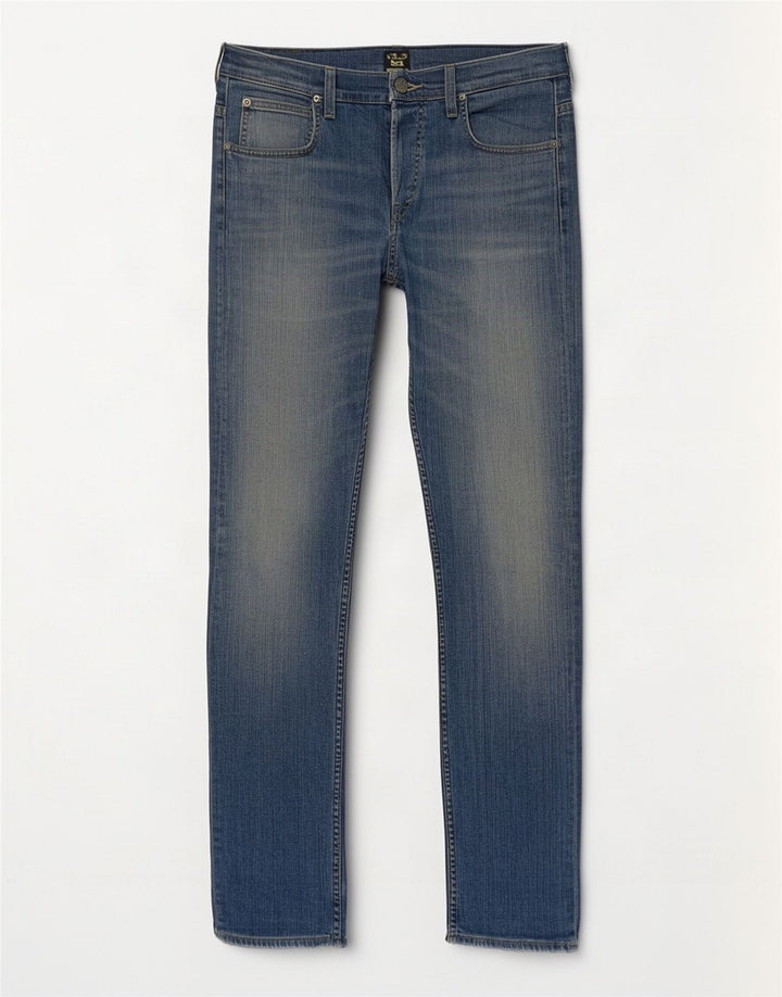 Lee Mens Powell Slim Jeans W34 L34 Blue Cotton