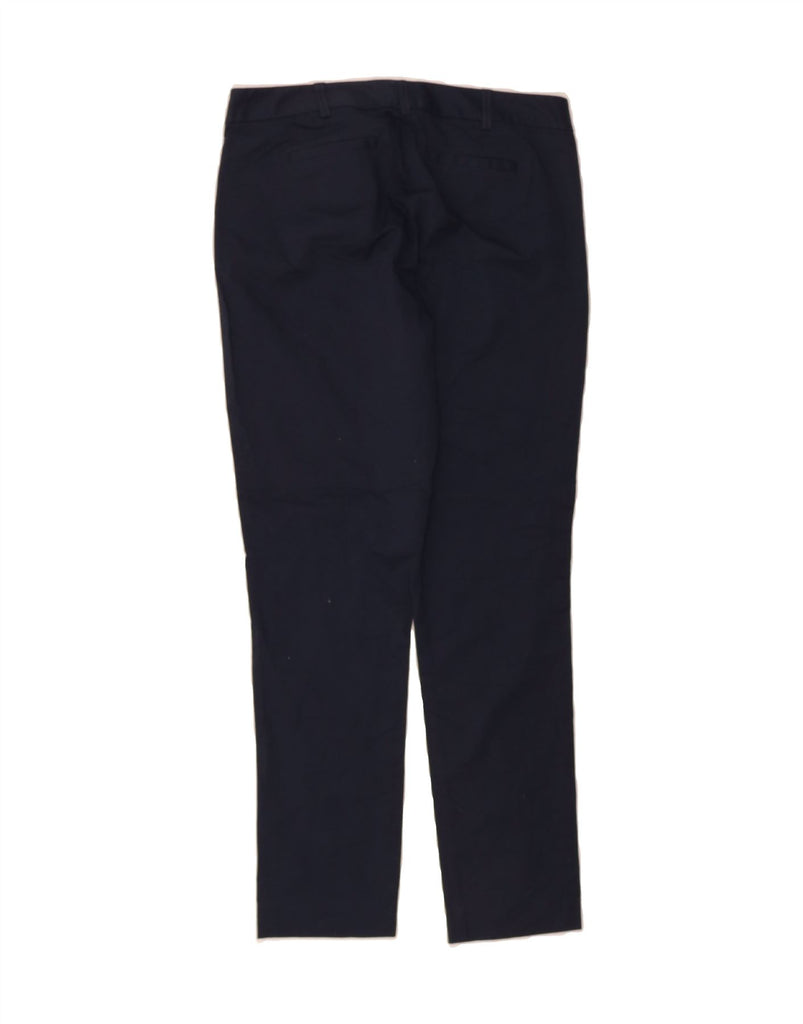 MICHAEL KORS Womens Petite Casual Trousers US 4 Small W30 L28 Navy Blue Vintage Michael Kors and Second-Hand Michael Kors from Messina Hembry 