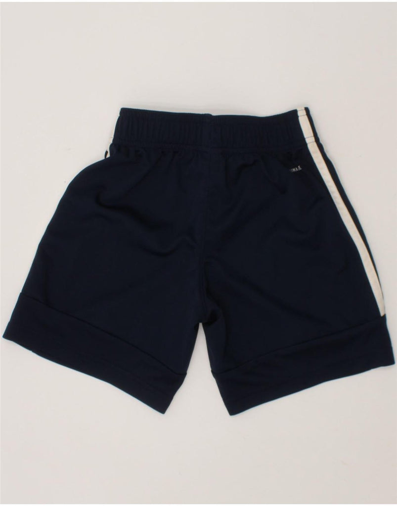 ADIDAS Boys Sport Shorts 7-8 Years Navy Blue Polyester Vintage Adidas and Second-Hand Adidas from Messina Hembry 
