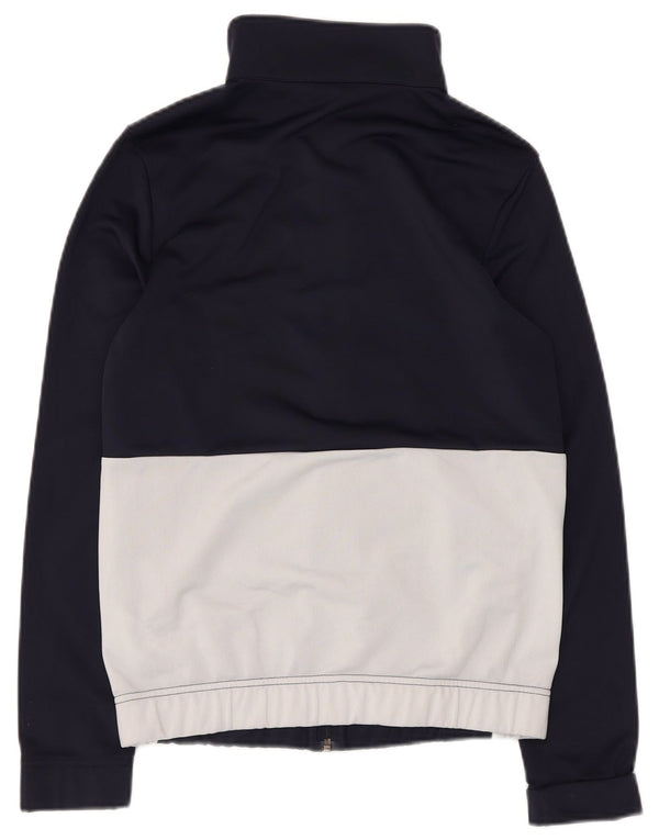 Adidas Womens Tracksuit Top Jacket UK 4/6 XS Navy Blue Colourblock