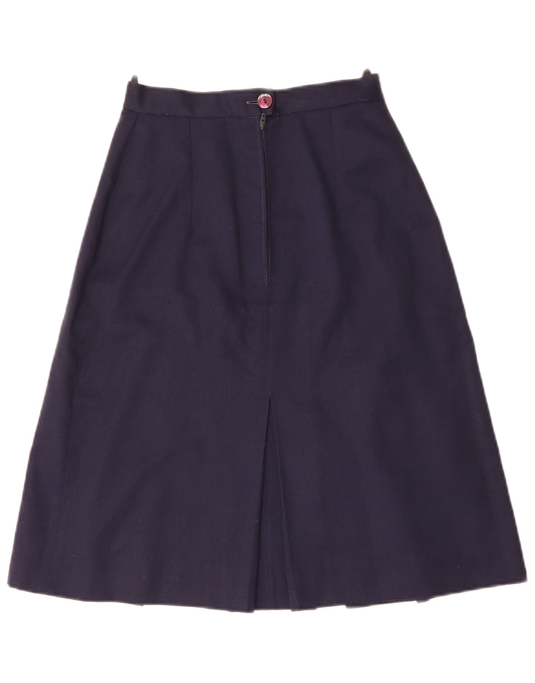 Vintage Womens A-Line Skirt W24 XS Navy Blue