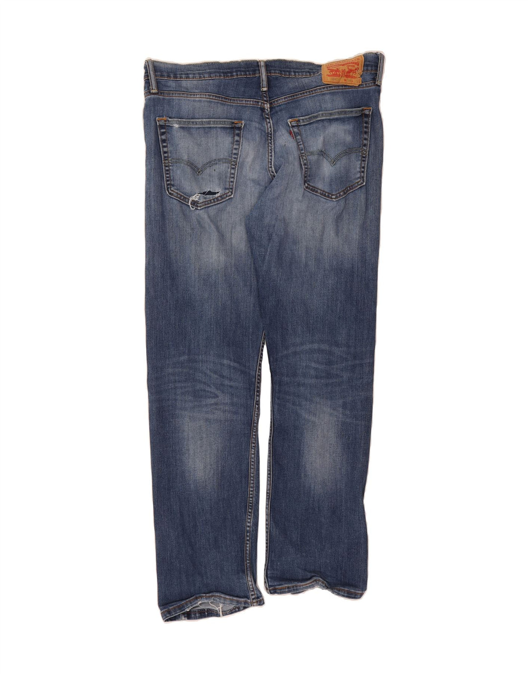LEVI'S Mens 504 Straight Jeans W36 L32 Blue Cotton Vintage Levi's and Second-Hand Levi's from Messina Hembry 