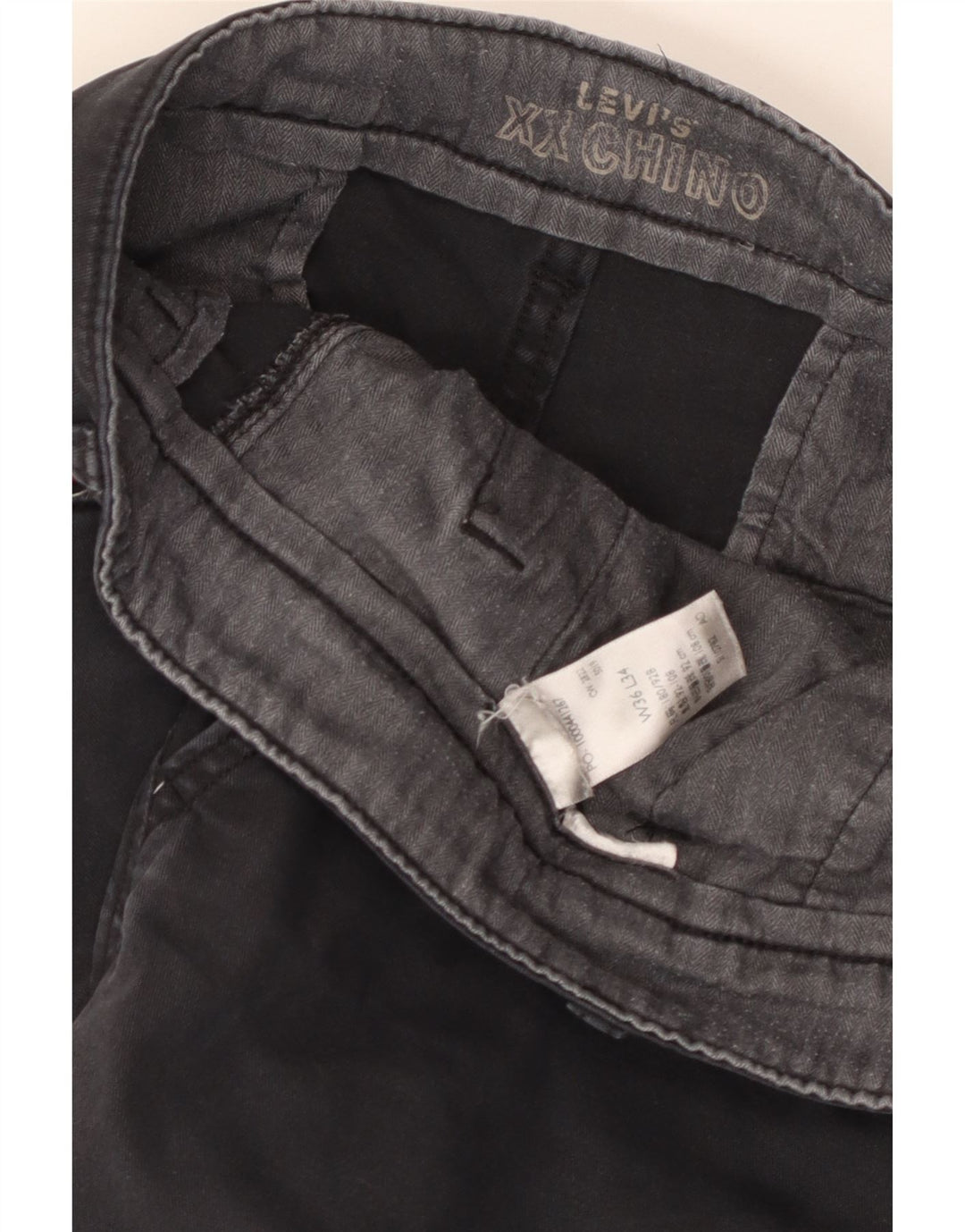 Levi's Mens Standard Fit Tapered Chino Trousers W36 L32 Grey