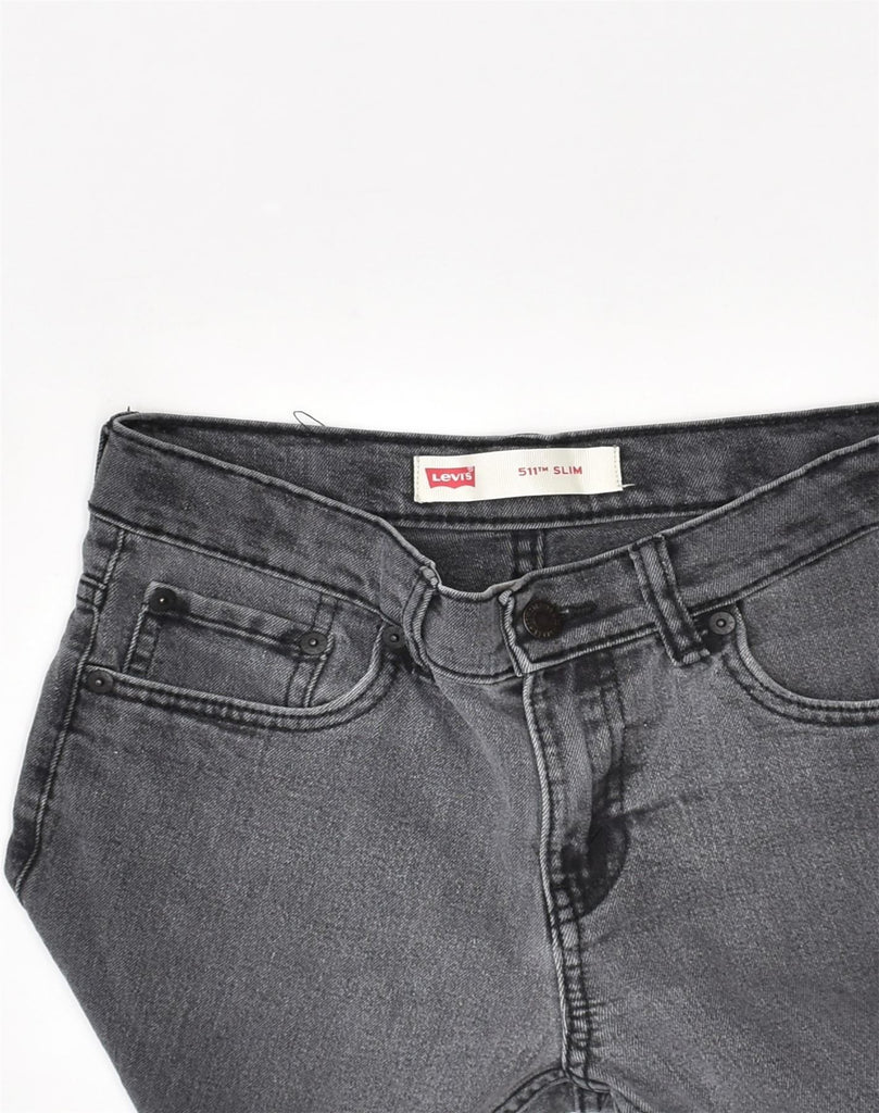 LEVI'S Boys 511 Slim Jeans 11-12 Years W26 L26 Grey Cotton | Vintage Levi's | Thrift | Second-Hand Levi's | Used Clothing | Messina Hembry 