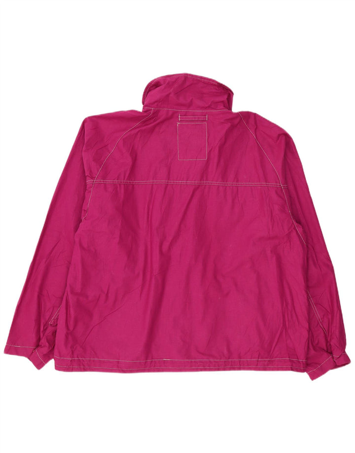 Anzi Besson Mens Loose Fit Rain Jacket UK 40 Large Pink Polyamide