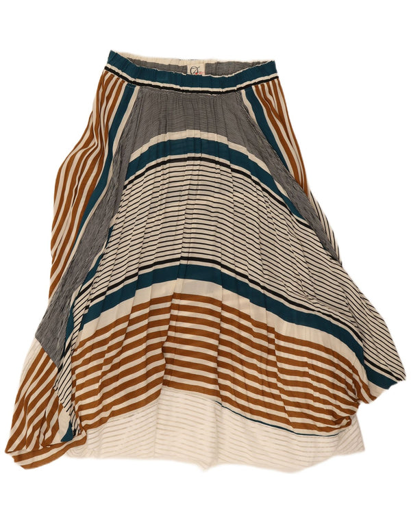 Vintage Womens Asymmetric Bubble Skirt W28 Medium Multicoloured Striped