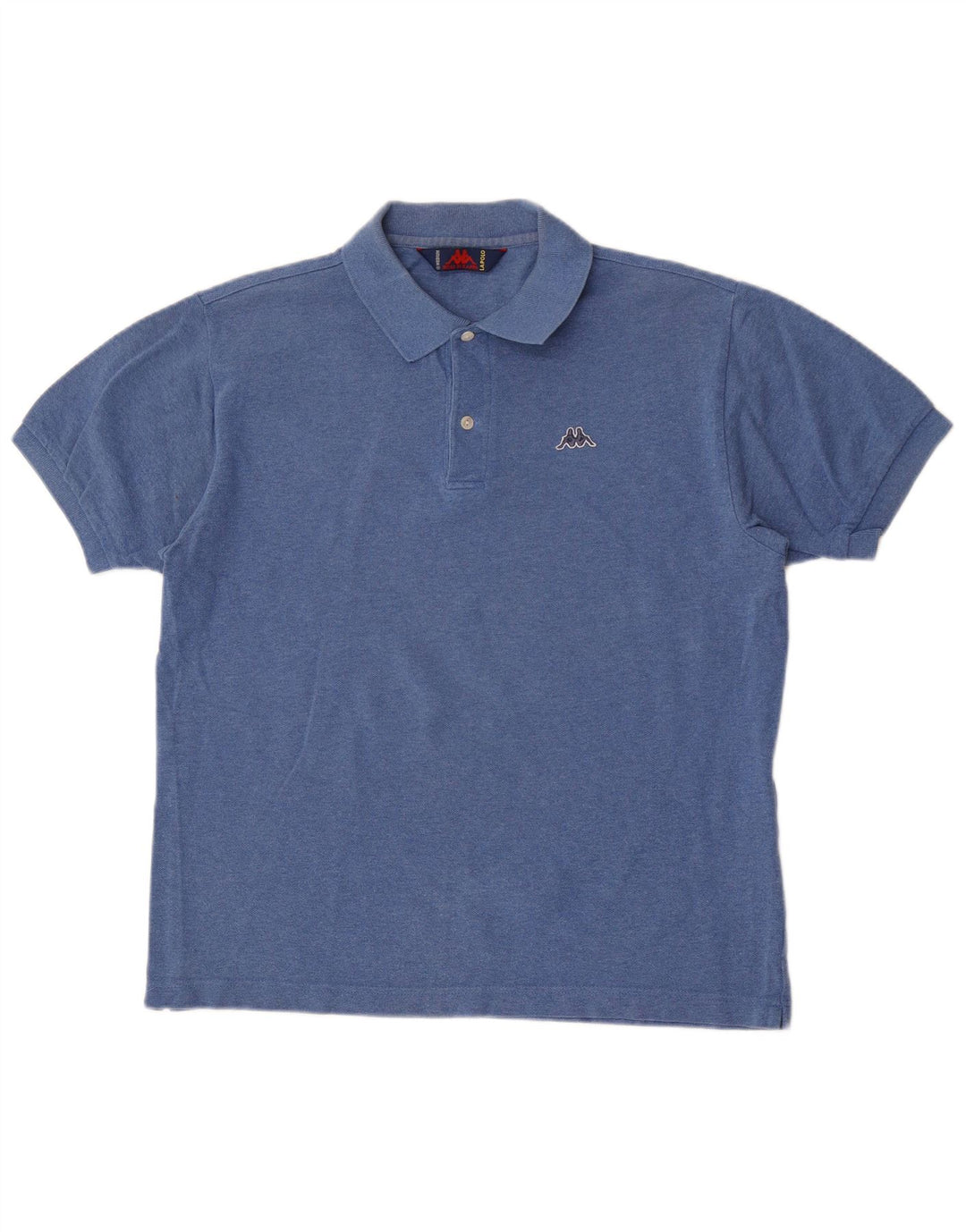 Kappa Mens Polo Shirt Medium Blue Cotton