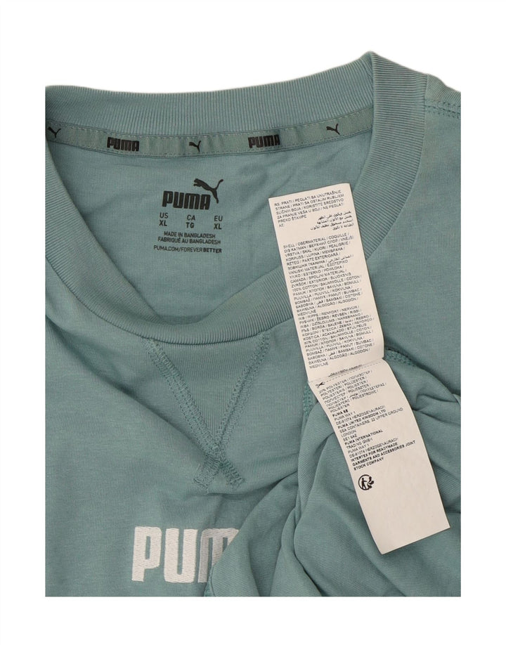 PUMA Mens T-Shirt Top XL Blue