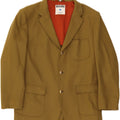 MOSCHINO Mens 3 Button Blazer Jacket UK 38 Medium Khaki Wool Vintage Moschino and Second-Hand Moschino from Messina Hembry 