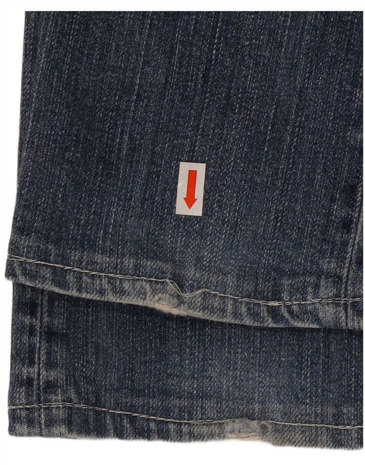 DIESEL Womens Straight Jeans W26 L30 Blue Cotton