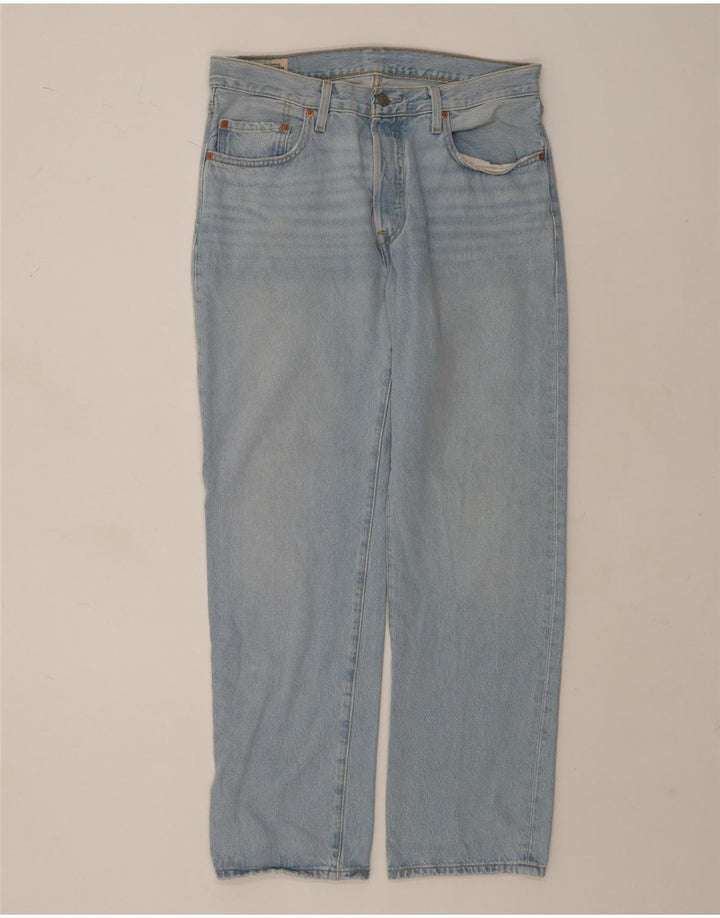Levi's Mens 501 Straight Jeans W30 L30 Blue Cotton