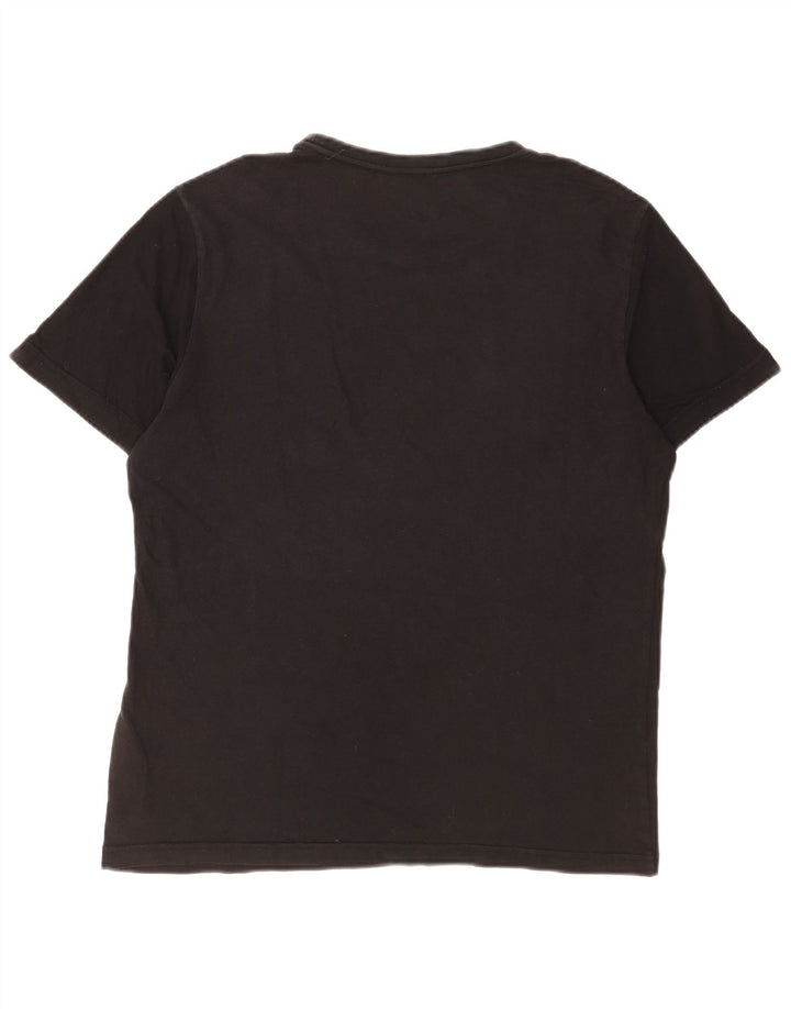 Puma Mens Graphic T-Shirt Top Medium Black Cotton