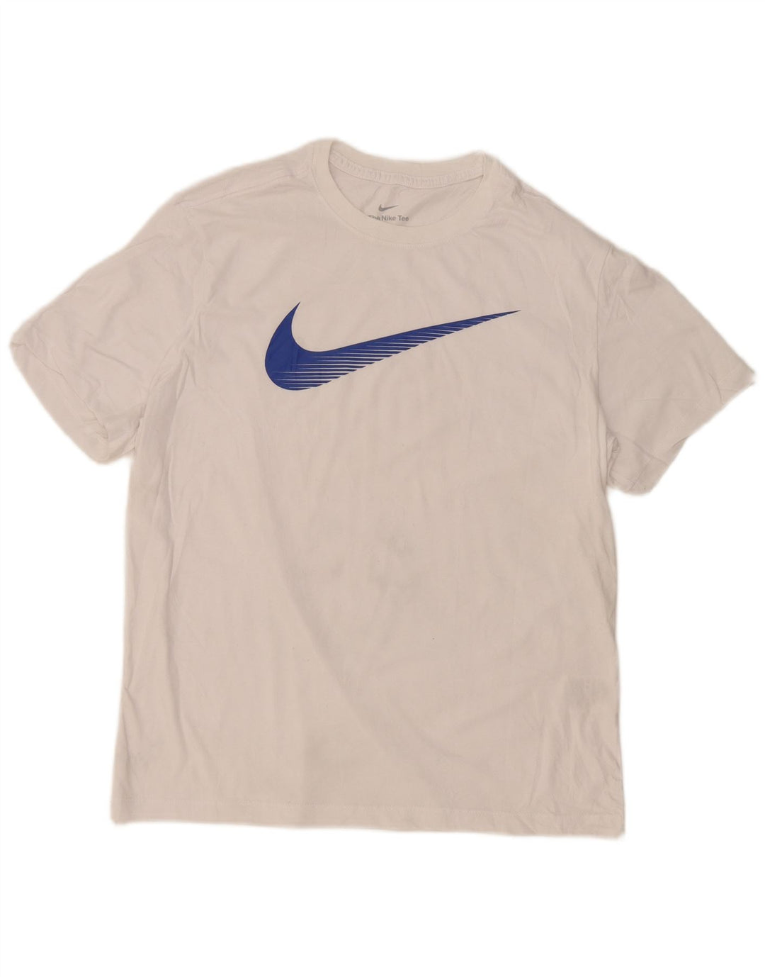 Nike Mens Dri Fit Graphic T-Shirt Top Large White Cotton