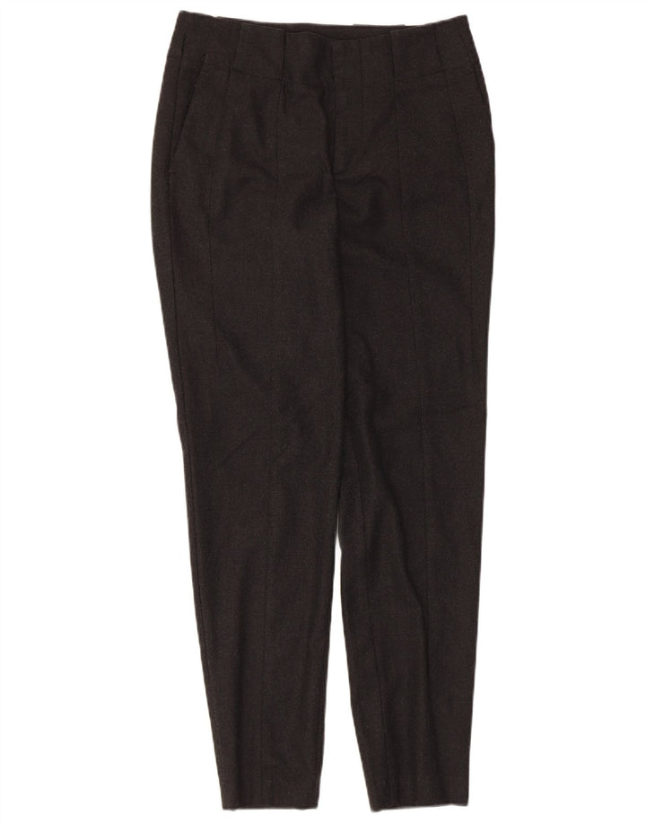 Zara Womens Pegged Chino Trousers Small W26 L28 Grey