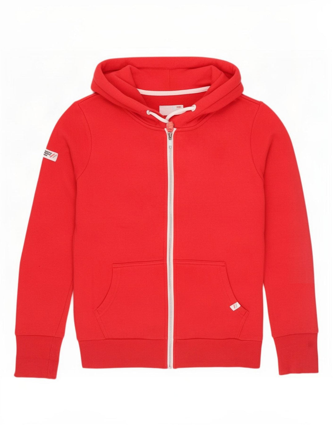 Superdry Womens Zip Hoodie Sweater UK 10 Small Red Polyester