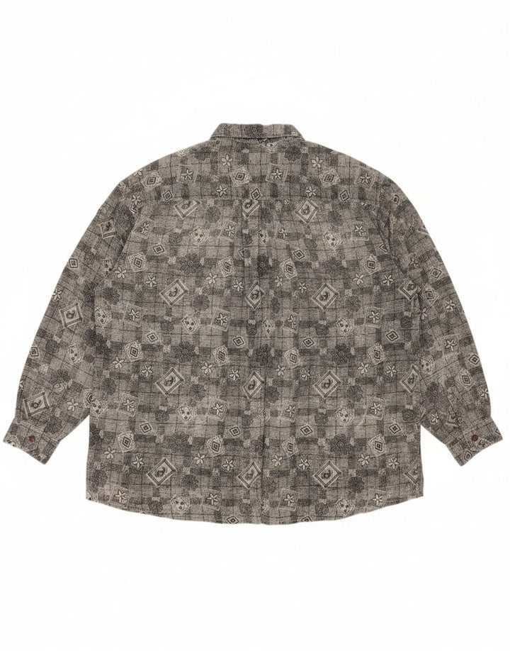 FALMER Womens Shirt Blouse UK 18 XL Grey Floral Polyester