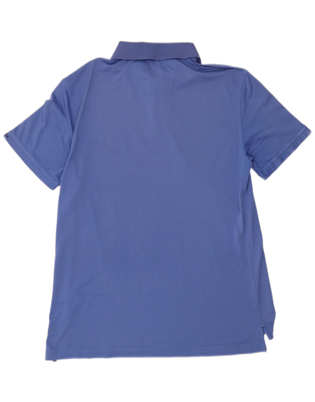 Nautica Mens Polo Shirt Medium Blue Polyester
