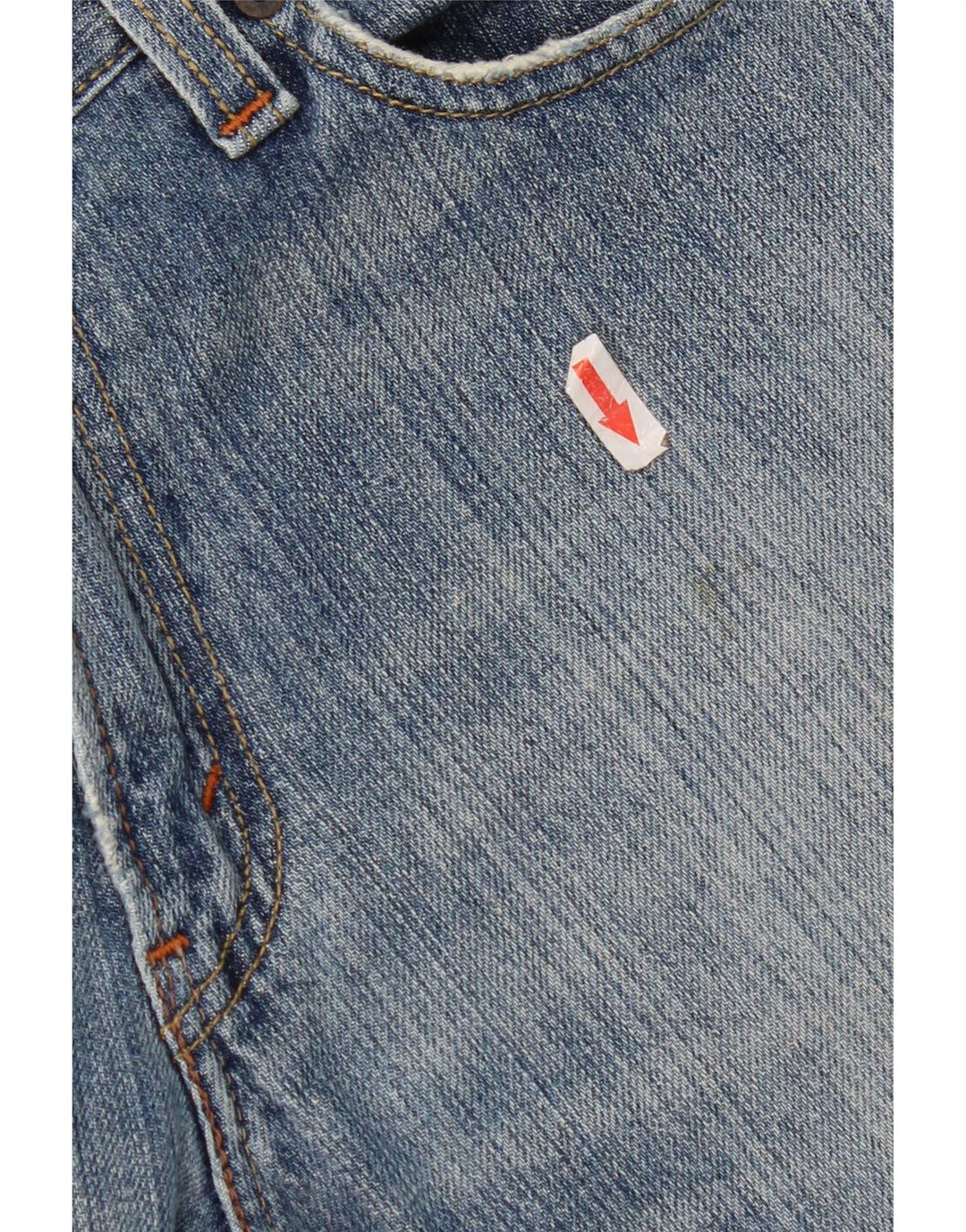 Levi's Mens 514 Distressed Slim Straight Jeans W33 L30 Blue Cotton