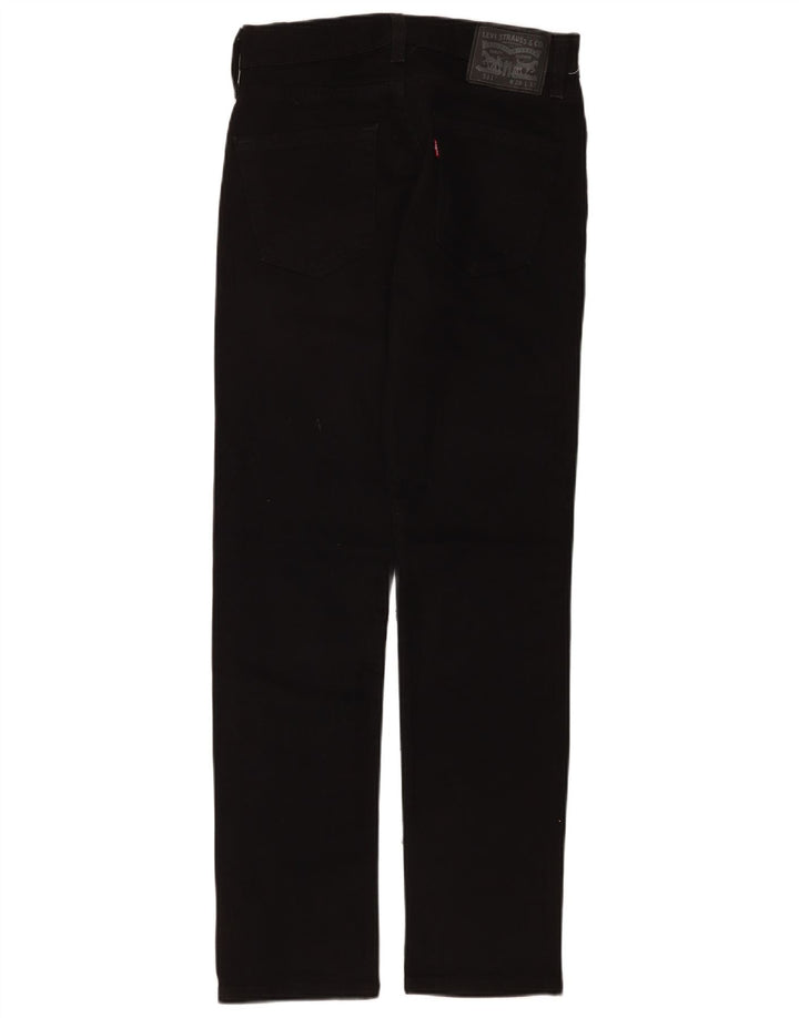 Levi's Mens 511 Slim Jeans W28 L32 Black Cotton