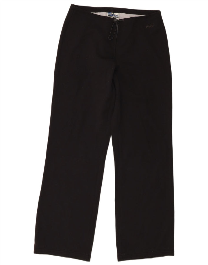 ASICS Womens Tracksuit Trousers UK 12 Medium Black Polyamide