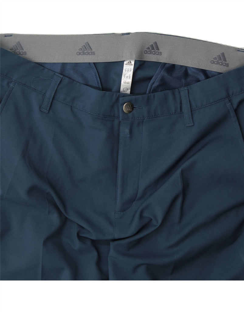 ADIDAS Mens Slim Chino Trousers W34 L32 Blue Polyester Vintage Adidas and Second-Hand Adidas from Messina Hembry 