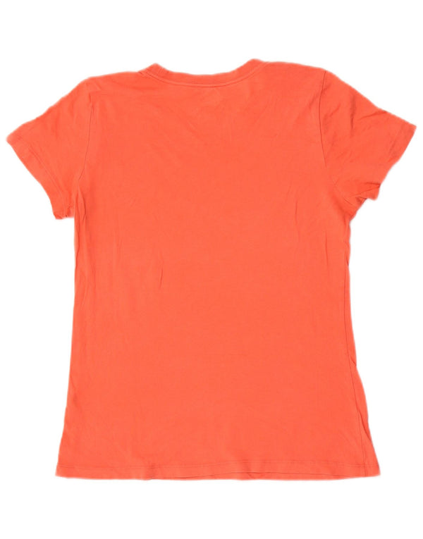 Nike Womens Graphic T-Shirt Top UK 6 XS Orange