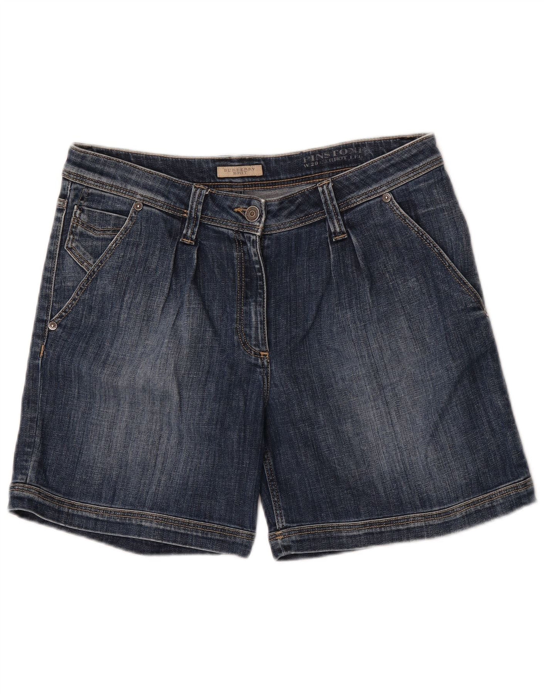 Burberry Womens BRIT Denim Shorts W29 Medium Blue Cotton