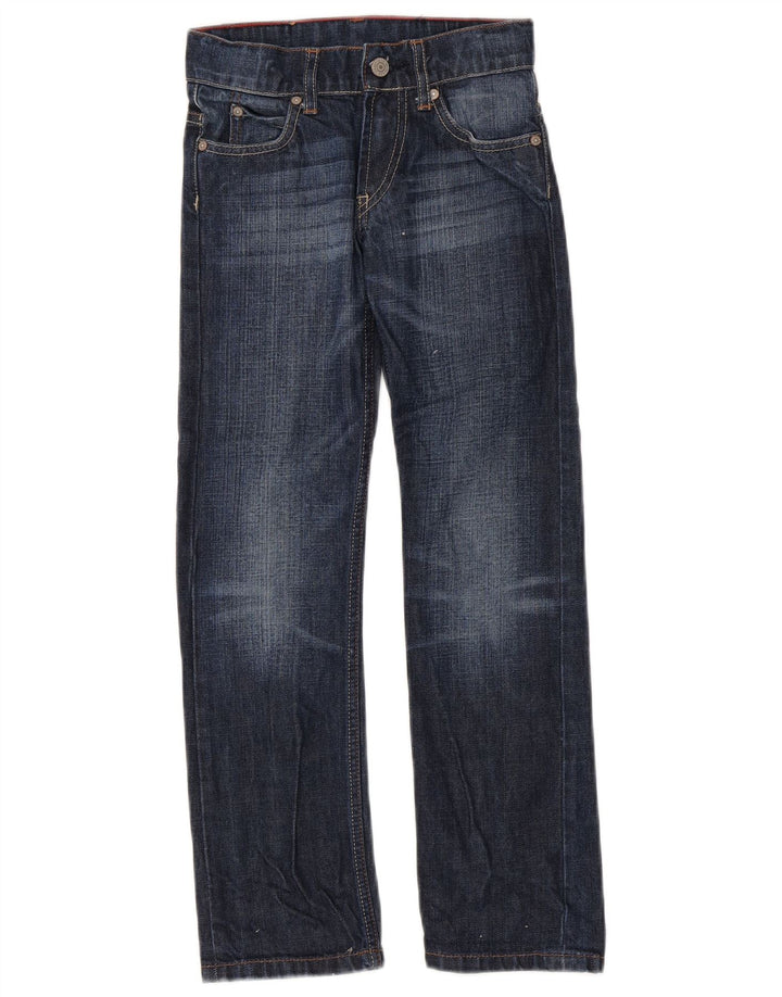 Levi's Boys Straight Jeans 7-8 Years W24 L25 Navy Blue Cotton