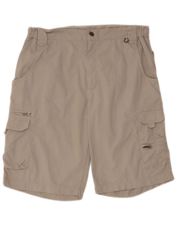 SALEWA Mens Cargo Shorts Large W34 Grey Nylon