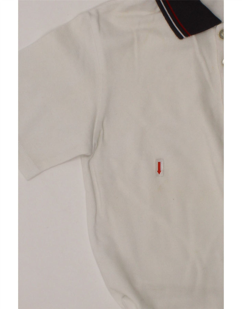TRUSSARDI Boys Polo Shirt 8-9 Years White Cotton Vintage Trussardi and Second-Hand Trussardi from Messina Hembry 