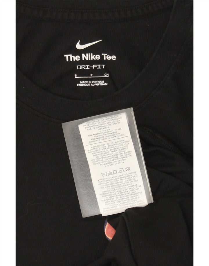Nike Mens Dri Fit Graphic T-Shirt Top Small Black Cotton