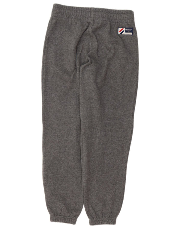 SUPERDRY Womens Tracksuit Trousers Joggers UK 8 Small Grey Cotton