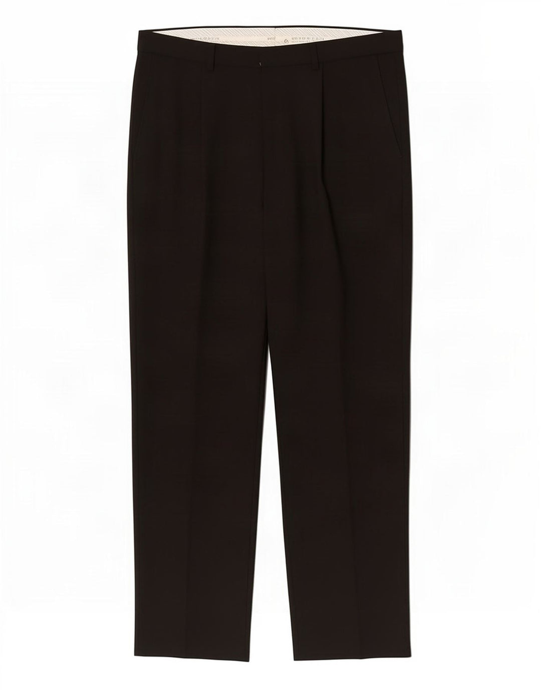 Marks & Spencer Mens Straight Chino Trousers W34 L29 Black Polyester