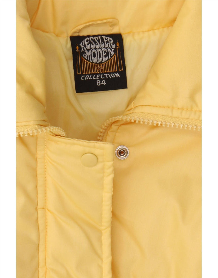 VINTAGE Womens Padded Jacket UK 18 XL Yellow Polyester Vintage Vintage and Second-Hand Vintage from Messina Hembry 