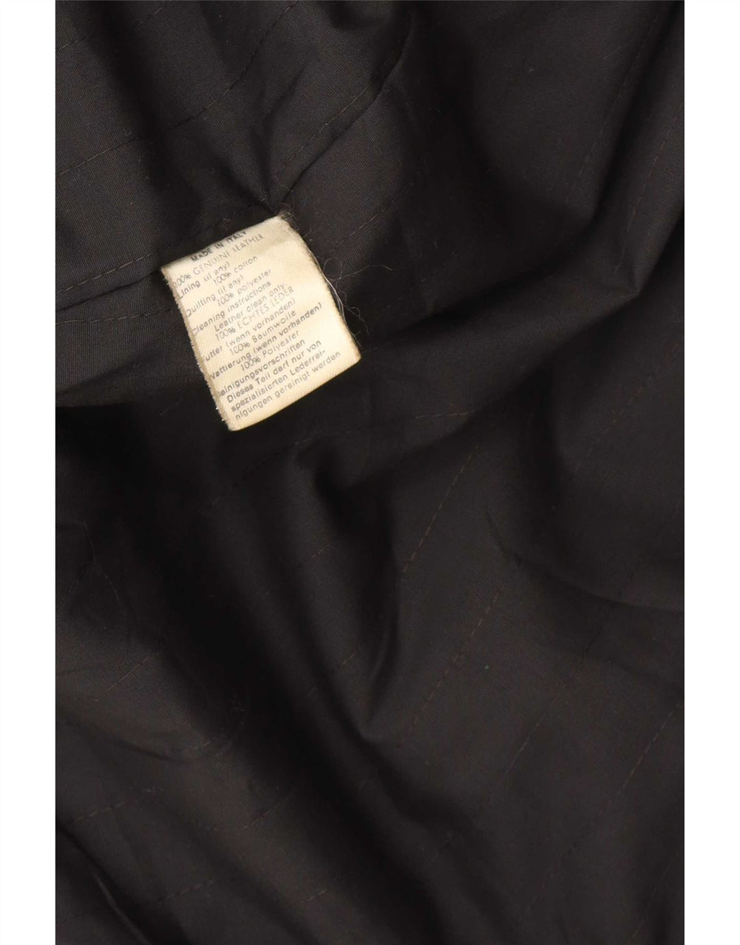 Gianni Versace Womens Leather Jacket UK 18 XL Black Leather