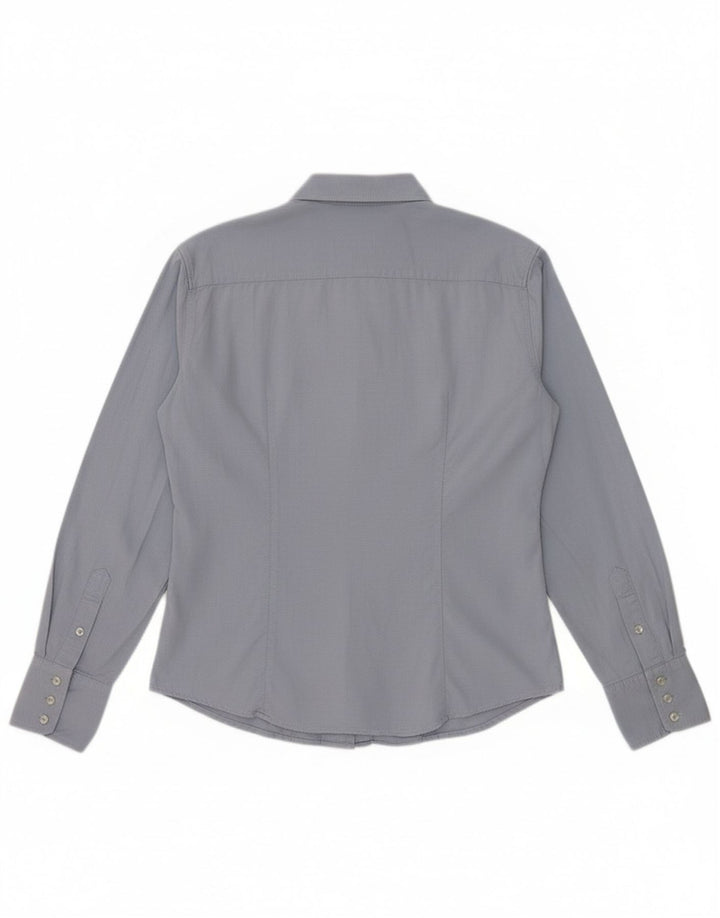 Gant Womens Shirt UK 12 Medium  Blue Cotton