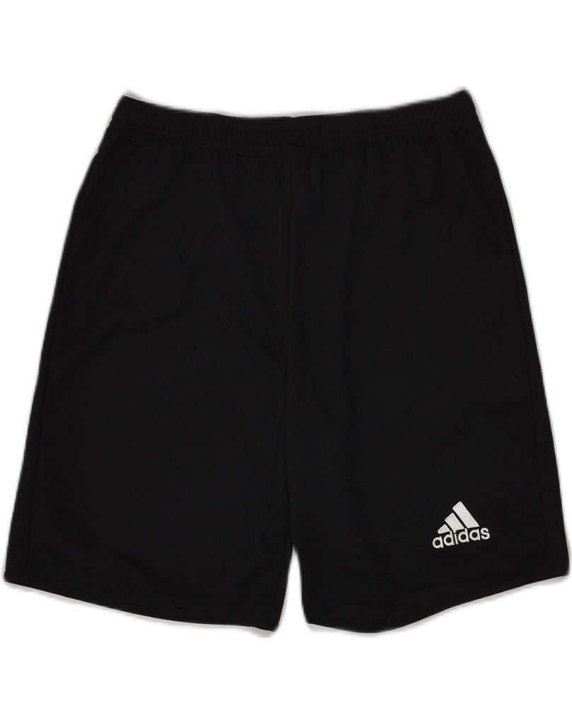 ADIDAS Boys Sport Shorts 13-14 Years Black Polyester | Vintage Adidas | Thrift | Second-Hand Adidas | Used Clothing | Messina Hembry 