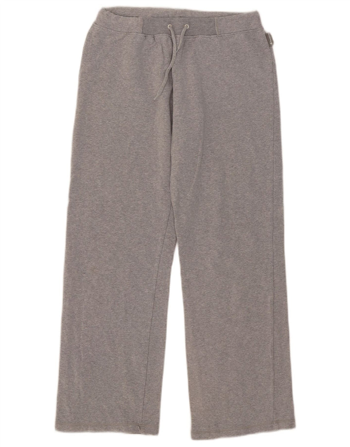 CHAMPION Womens Tracksuit Trousers UK 14 Medium Grey Cotton