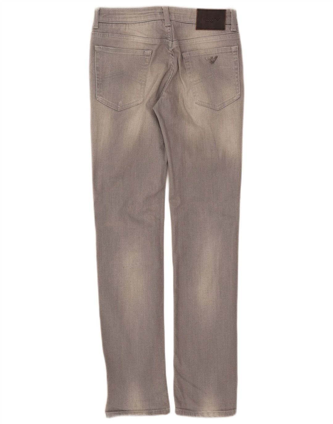 ARMANI JUNIOR Girls Slim Jeans 11-12 Years W26 L29 Grey Cotton