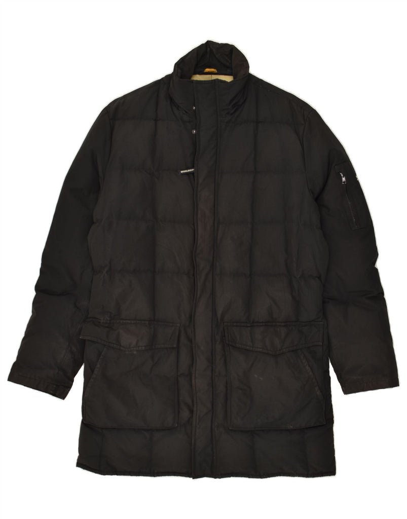 WOOLRICH Mens Padded Coat UK 42 XL Black Vintage Woolrich and Second-Hand Woolrich from Messina Hembry 