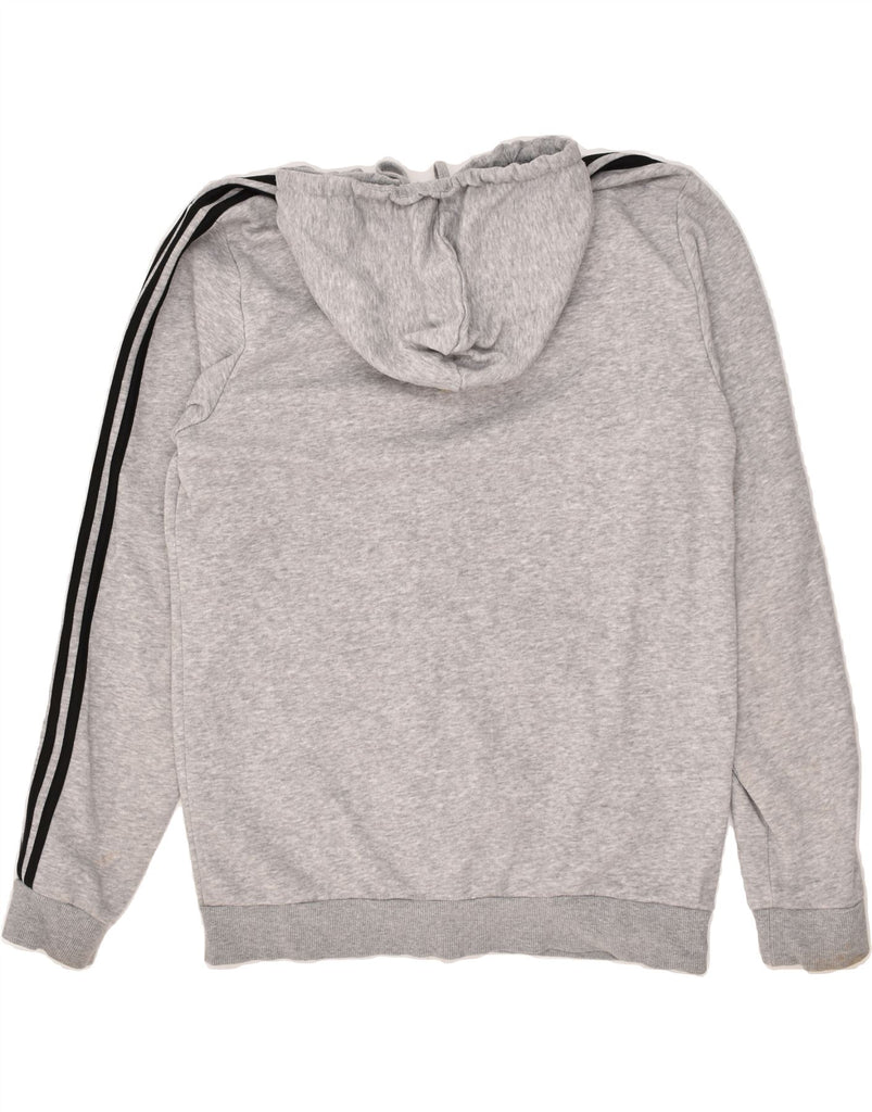 ADIDAS Mens Zip Hoodie Sweater Medium Grey Cotton | Vintage Adidas | Thrift | Second-Hand Adidas | Used Clothing | Messina Hembry 