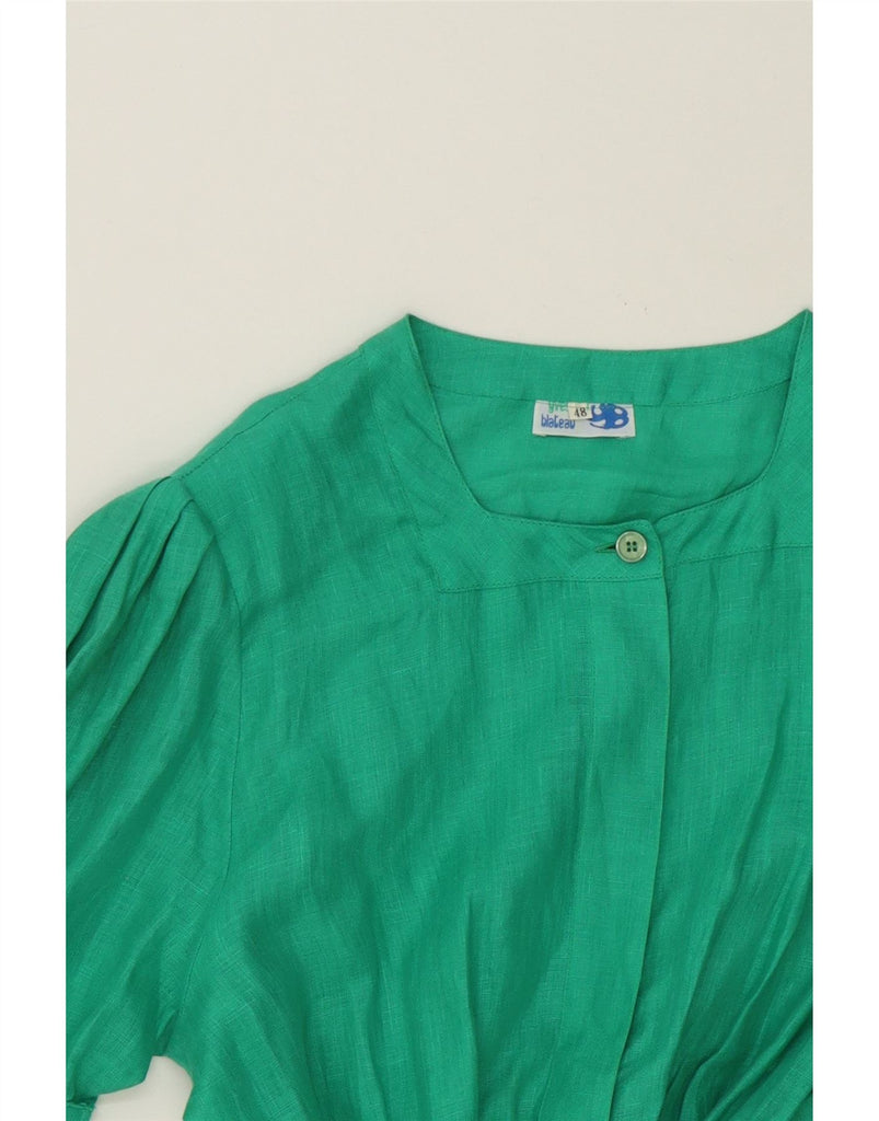 VINTAGE Womens Robe Maxi Dress IT 48 XL Green Vintage Vintage and Second-Hand Vintage from Messina Hembry 