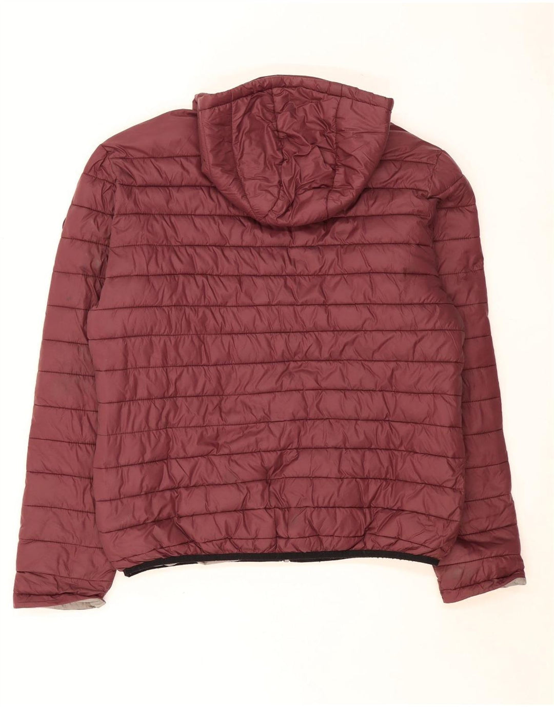 Carrera Mens Hooded Padded Jacket XL Burgundy Polyamide